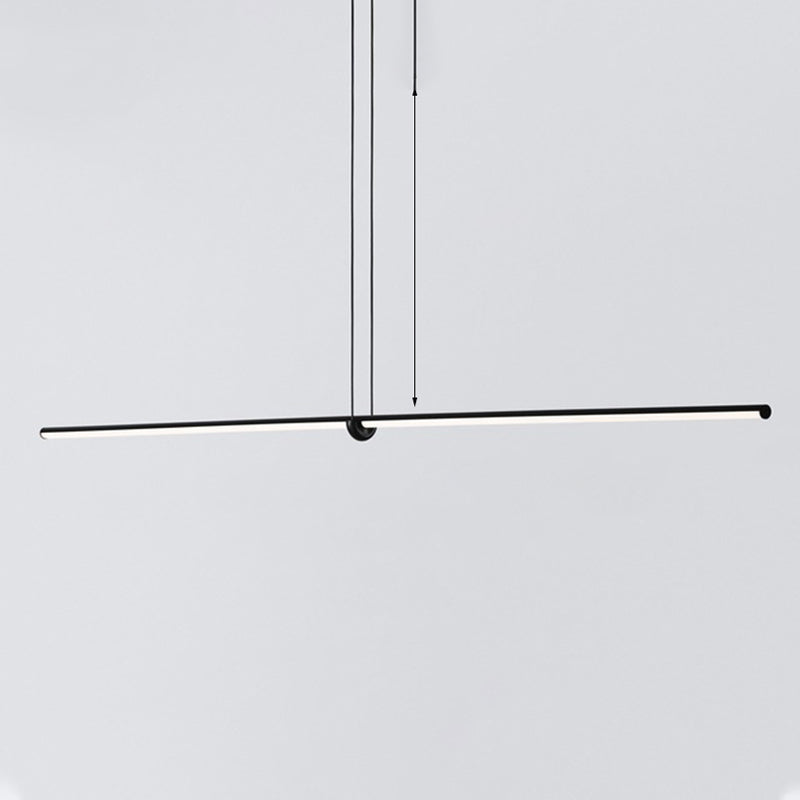 Luces colgantes de la isla lineal iluminación colgante moderna para cocina