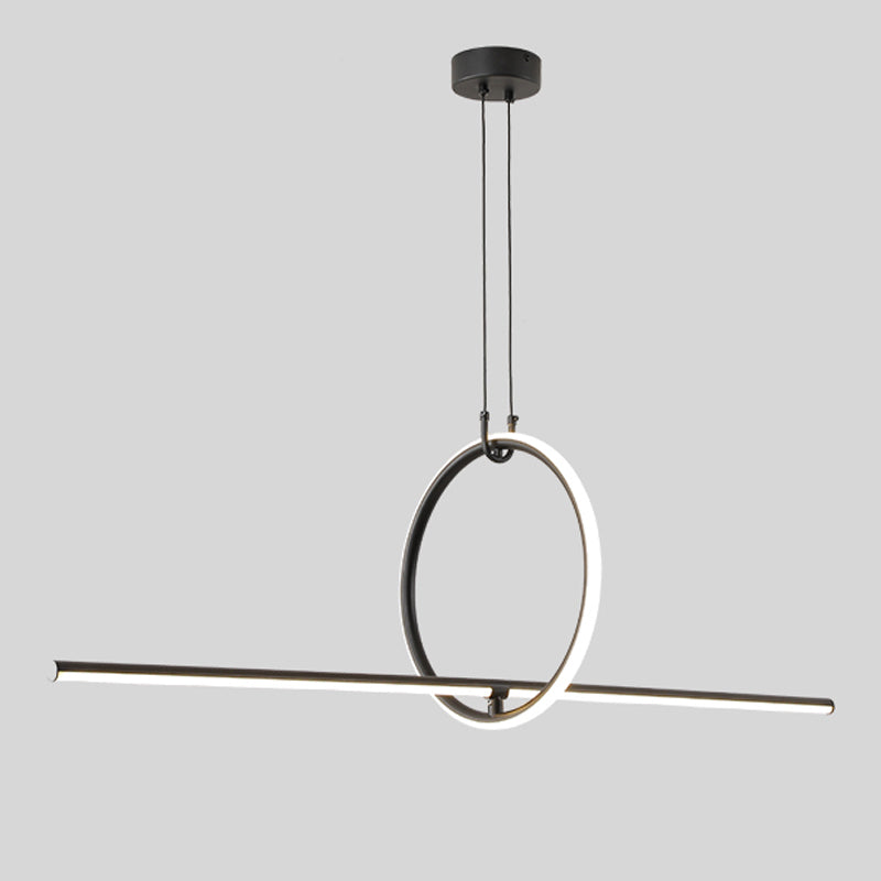 Luces colgantes de la isla lineal iluminación colgante moderna para cocina
