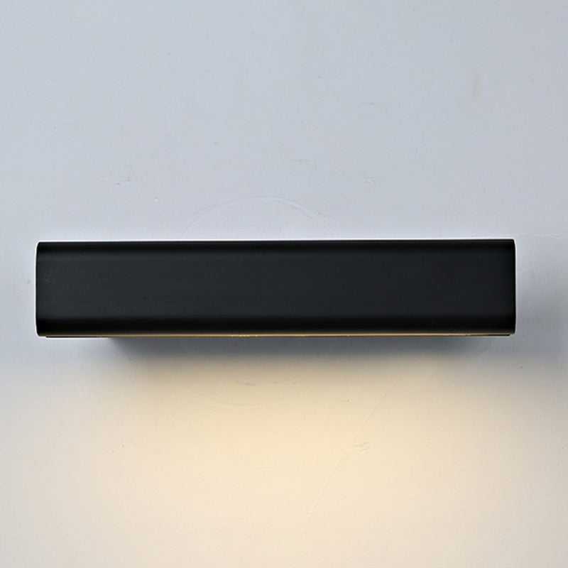 1 Light Rectangular Shade Wall Lighting Modern Style Metal Wall Mounted Light Fixture