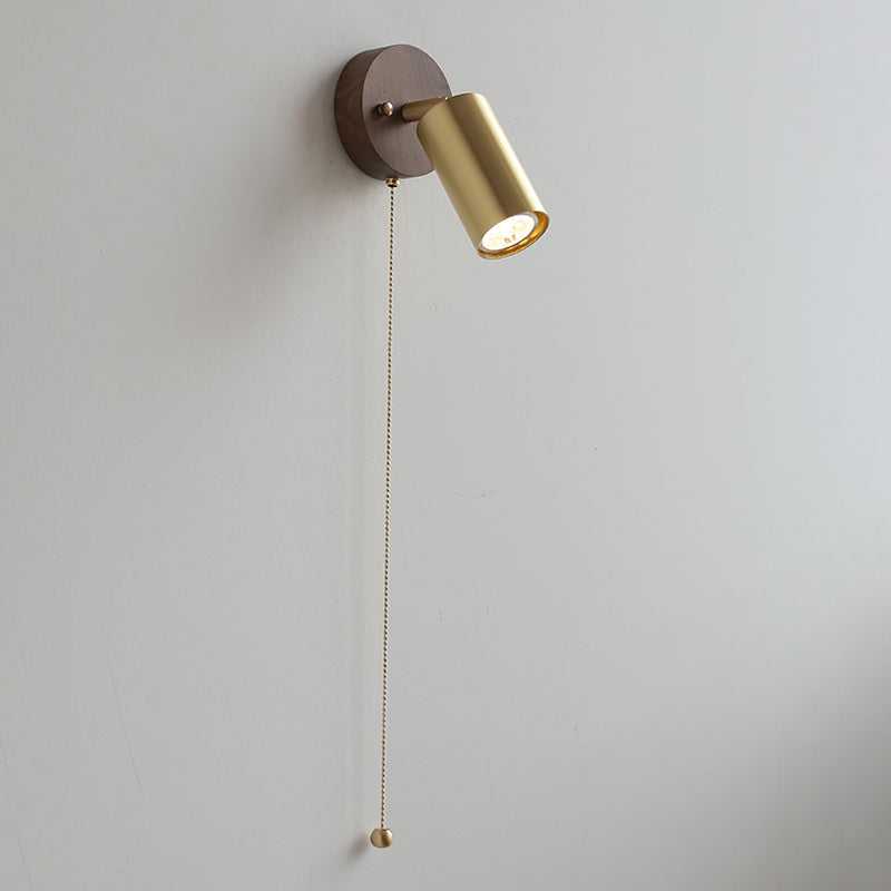 Metallzylinderwand -Lampen zeitgenössische 1 leichte Leuchtenleuchten in Gold