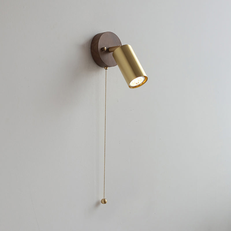 Metallzylinderwand -Lampen zeitgenössische 1 leichte Leuchtenleuchten in Gold