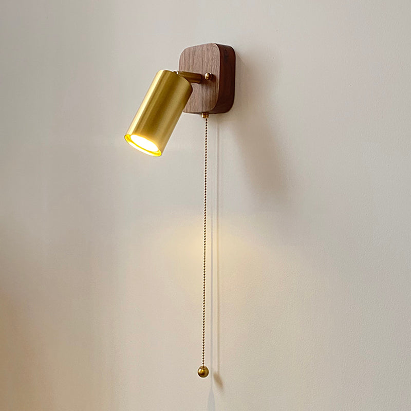 Metallzylinderwand -Lampen zeitgenössische 1 leichte Leuchtenleuchten in Gold