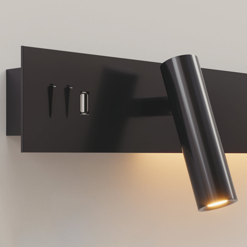 Lámparas de pared LED rectangulares ajustables lámparas de aplanque de metal de estilo moderno