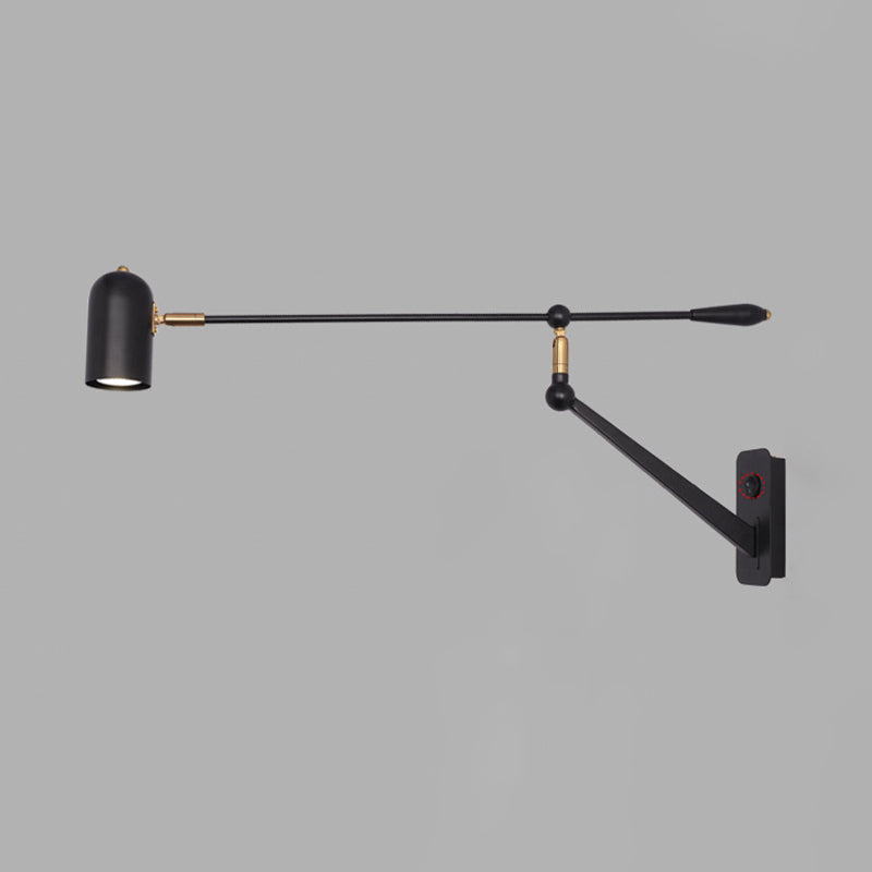 Moderner Stil Verstellbarer geometrische Wandlampe Metall 1 Leichte Wandmontagelampen