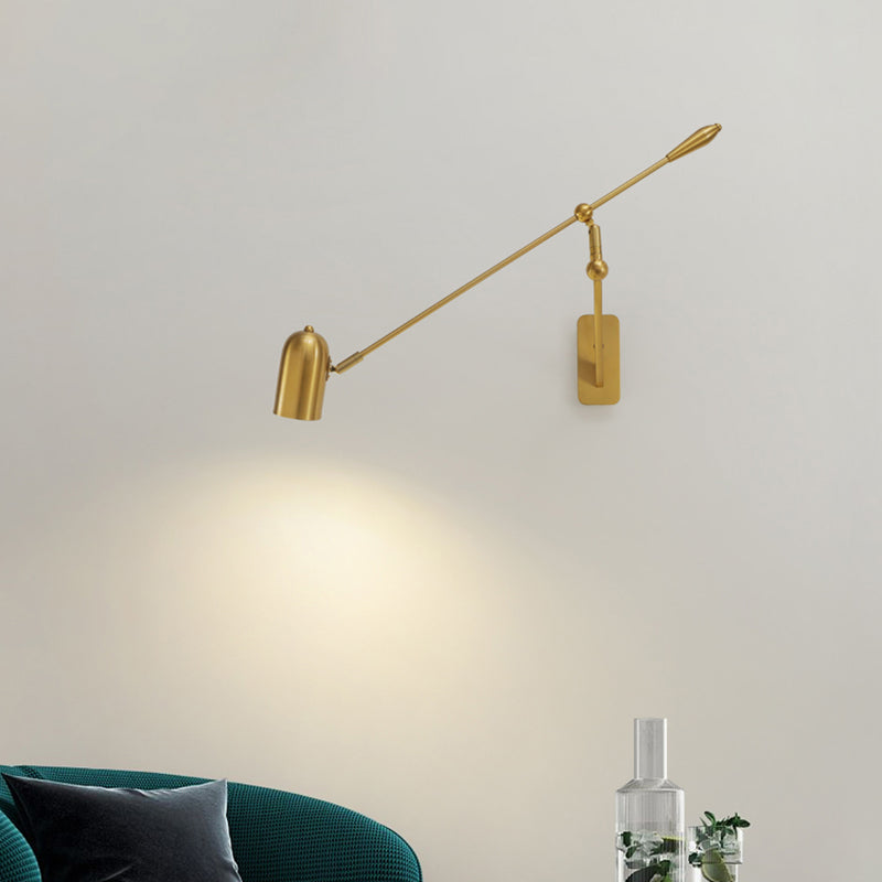 Moderner Stil Verstellbarer geometrische Wandlampe Metall 1 Leichte Wandmontagelampen