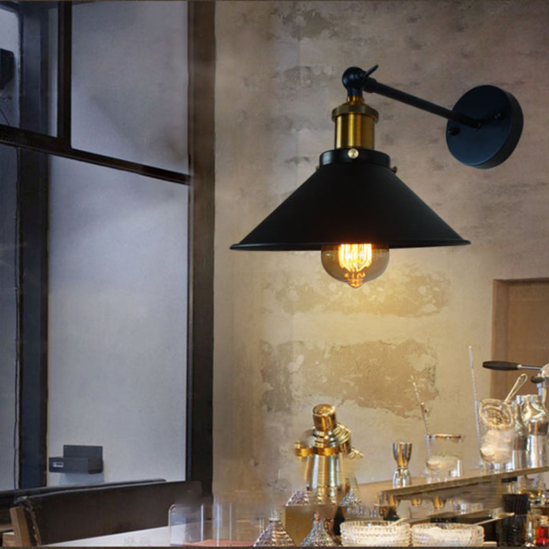 Industriestil ausgestattet geformte Wandlampe Metall 1 Leichte Wandmontagelampen