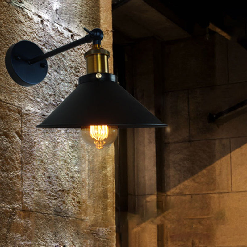 Industriestil ausgestattet geformte Wandlampe Metall 1 Leichte Wandmontagelampen