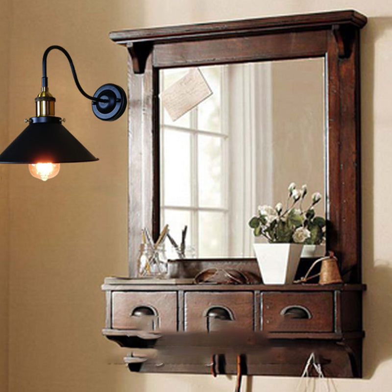 Industriestil ausgestattet geformte Wandlampe Metall 1 Leichte Wandmontagelampen