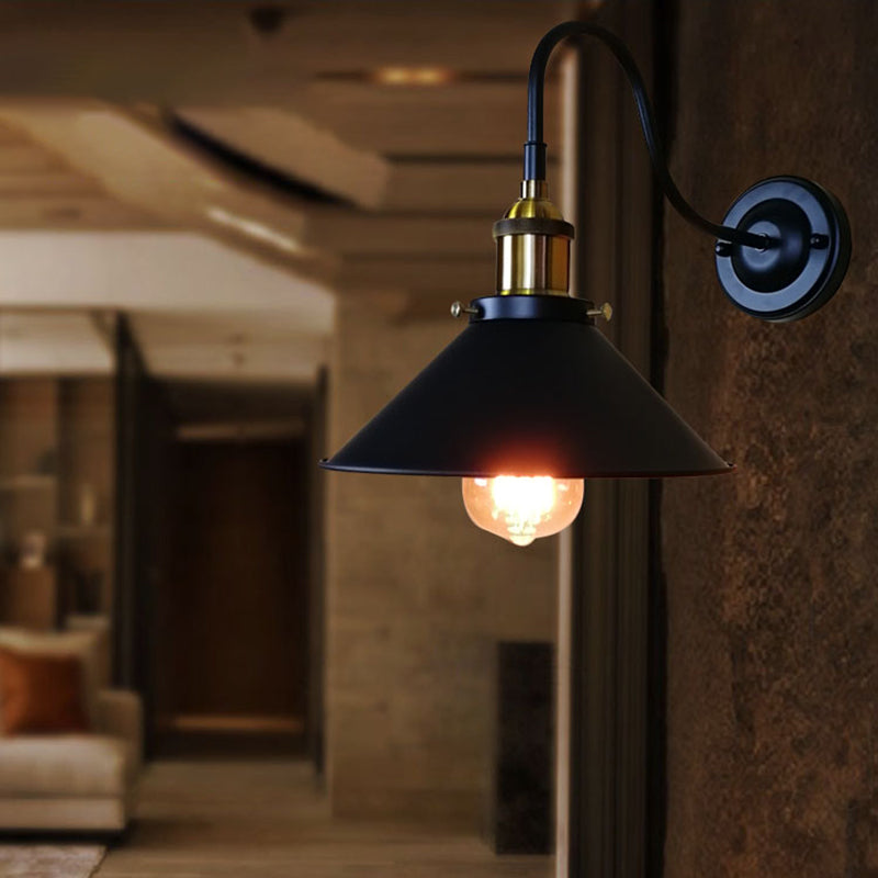 Industriestil ausgestattet geformte Wandlampe Metall 1 Leichte Wandmontagelampen