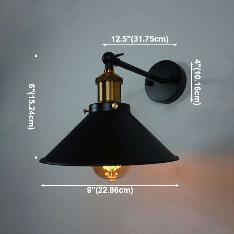Industriestil ausgestattet geformte Wandlampe Metall 1 Leichte Wandmontagelampen