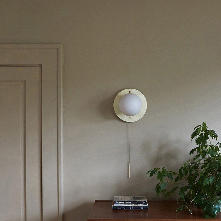 Metall runde Wandlampen moderner Stil 1 leichte Leuchtenleuchten