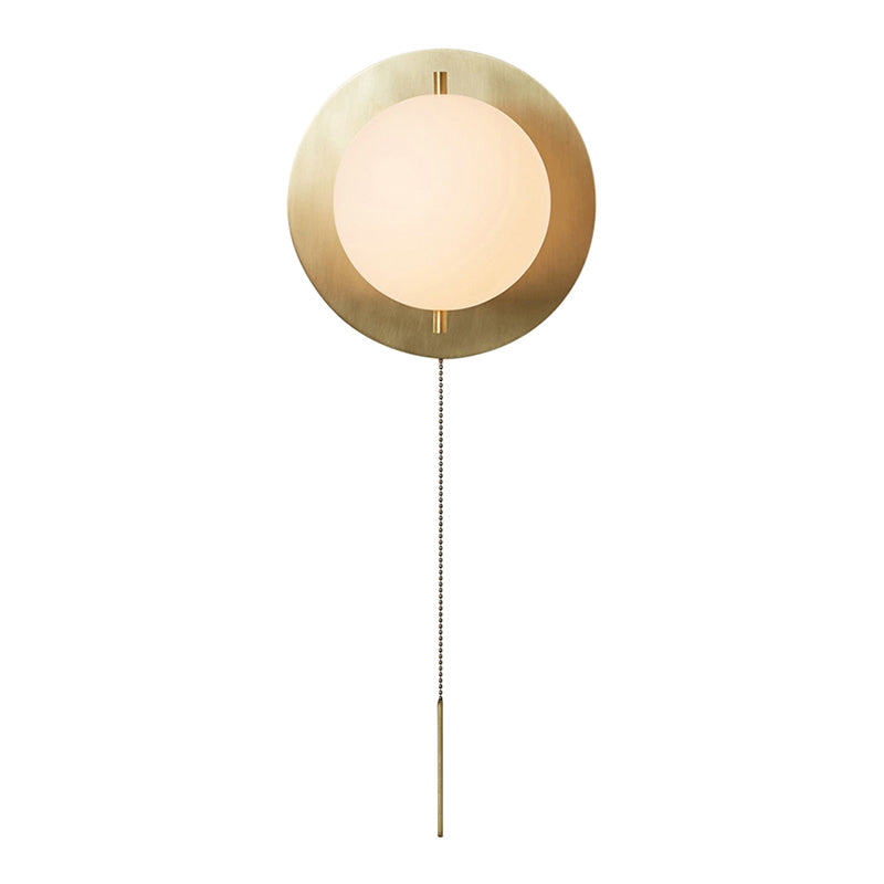 Metall runde Wandlampen moderner Stil 1 leichte Leuchtenleuchten