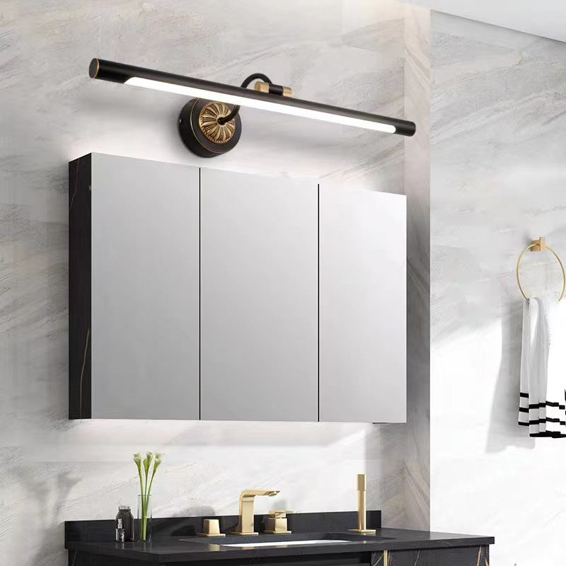 1 Light Linear Wall Lighting Modern Copper Mirror Wall Mounted Light Fixture