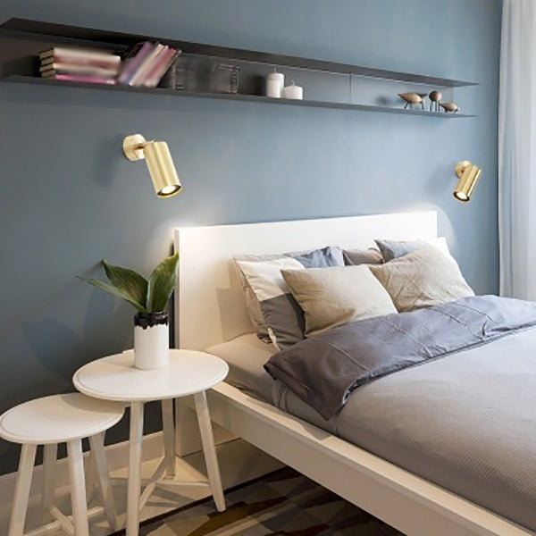 Illuminazione a parete a più luci moderna lampada montata a parete in metallo in ottone