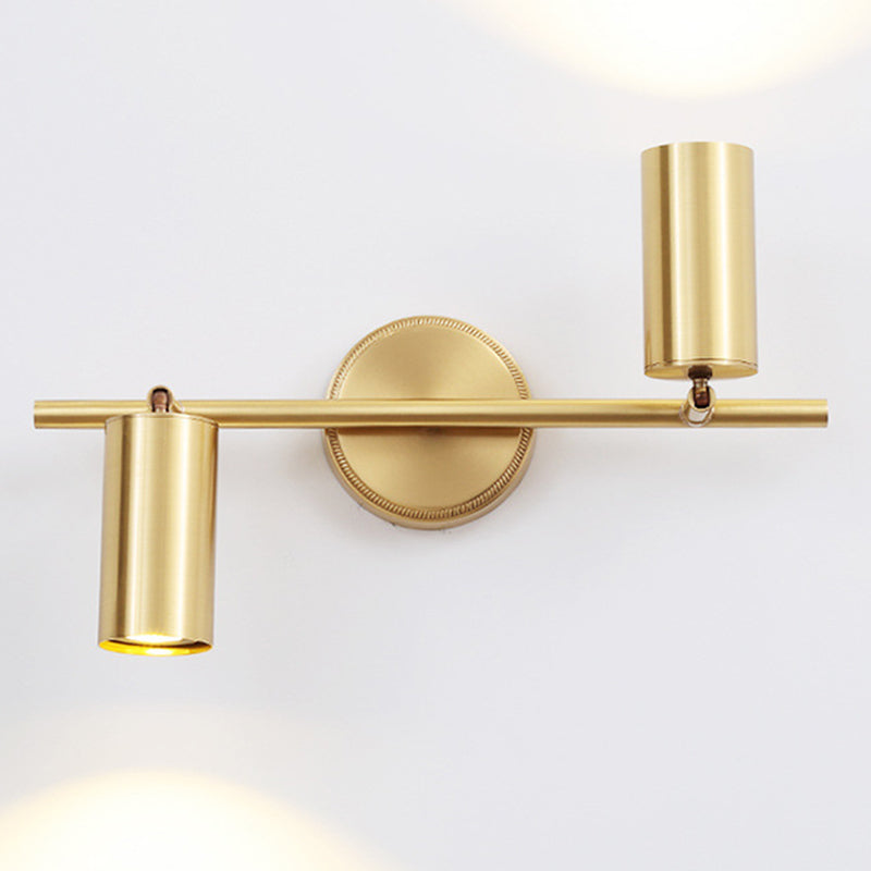 Iluminación de pared de cilindro múltiple lámpara de pared de metal moderna lámpara montada en la pared en latón