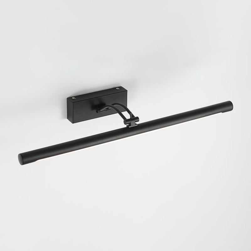 Linear Wall Lighting Modern Style 1 Light Vanity Sconce Lights in Black