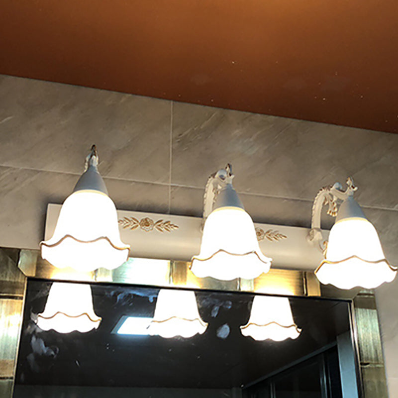 Amerikanische Style Glockenform Waschtischleuchten Glas Wandmontage Waschtischlichter