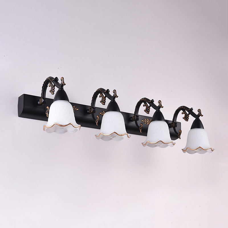 Amerikanische Style Glockenform Waschtischleuchten Glas Wandmontage Waschtischlichter