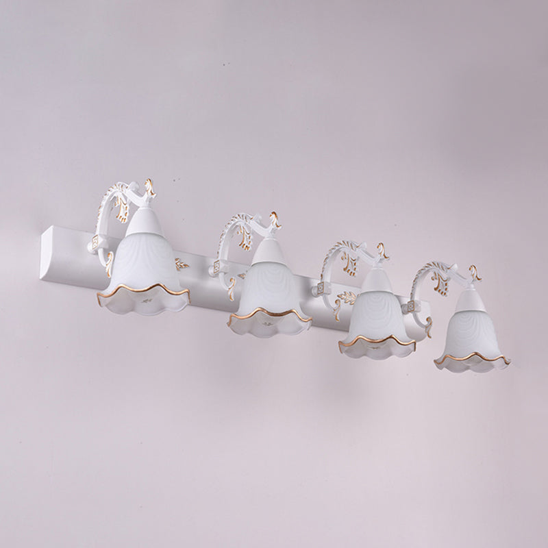 American Style Bell Shape Vanity Sconce Lights Glass Wall Mounted Vanity Lights