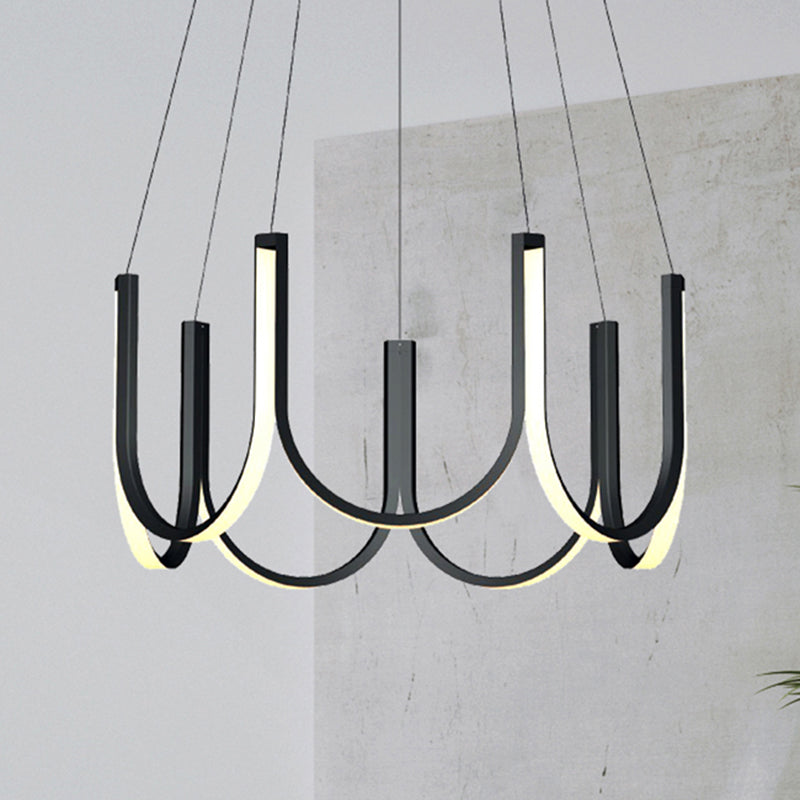 Modern Minimalism Style LED Pendant Chandelier Light Aluminum Chandelier