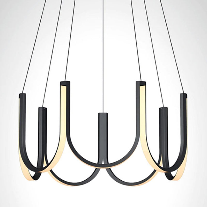 Modern Minimalism Style LED Pendant Chandelier Light Aluminum Chandelier