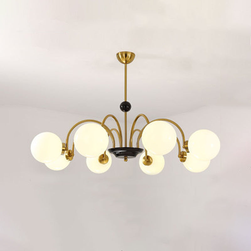 American Style Globe Pendant Chandelier Light Glass Chandelier for Living Room