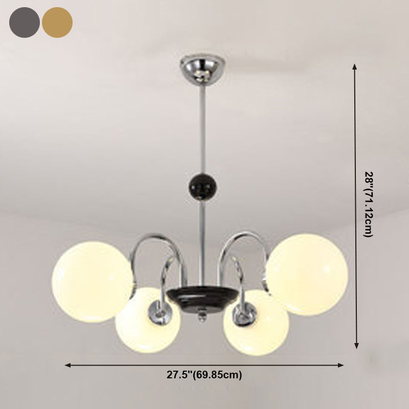 American Style Globe Pendant Chandelier Light Glass Chandelier for Living Room