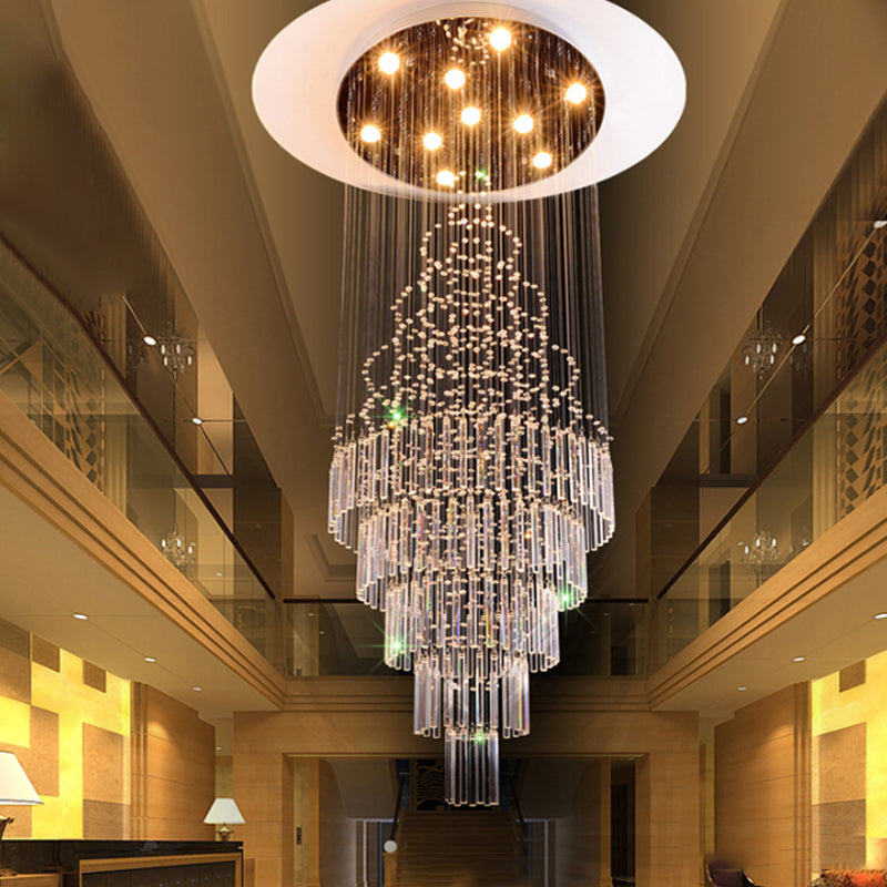 Kugeln und Stäbe Kristall Drop Lampe moderne 10 Lampen Wohnzimmer LED Multi -Deckenleuchte