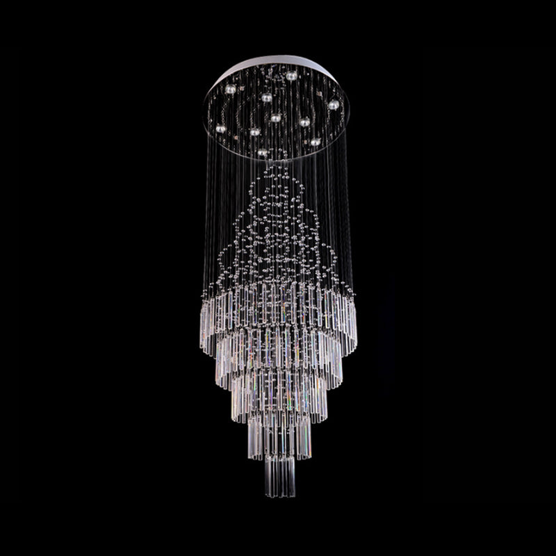 Kugeln und Stäbe Kristall Drop Lampe moderne 10 Lampen Wohnzimmer LED Multi -Deckenleuchte