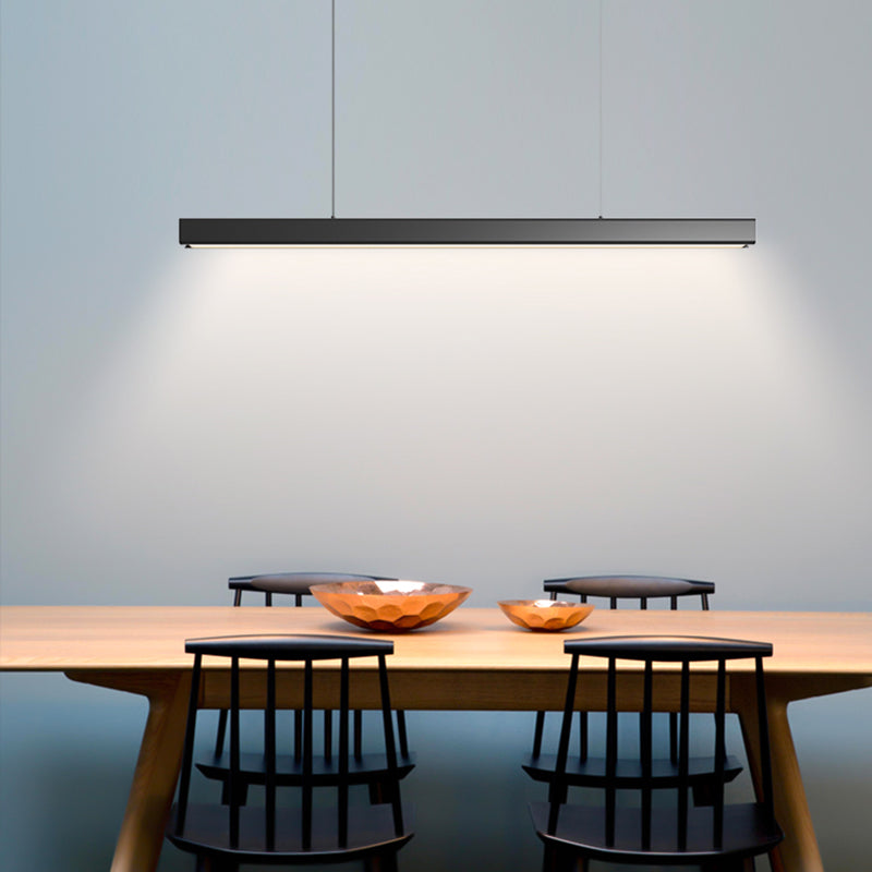 Luz Led Island Lighture Nordic Modern Style Comedor Rectángulo Luz de colgante