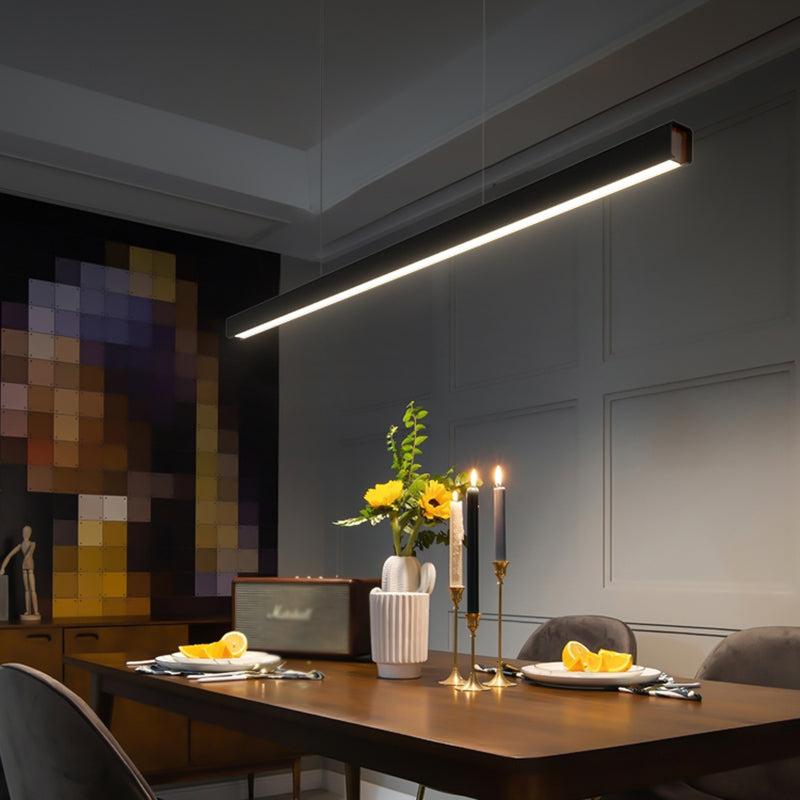 Luz Led Island Lighture Nordic Modern Style Comedor Rectángulo Luz de colgante