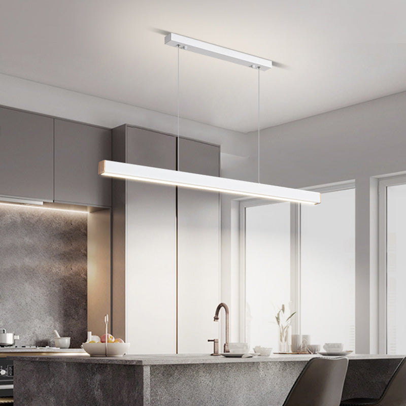 LED Island Lamp Nordic Modern Style Aluminum Dining Room Pendant Light