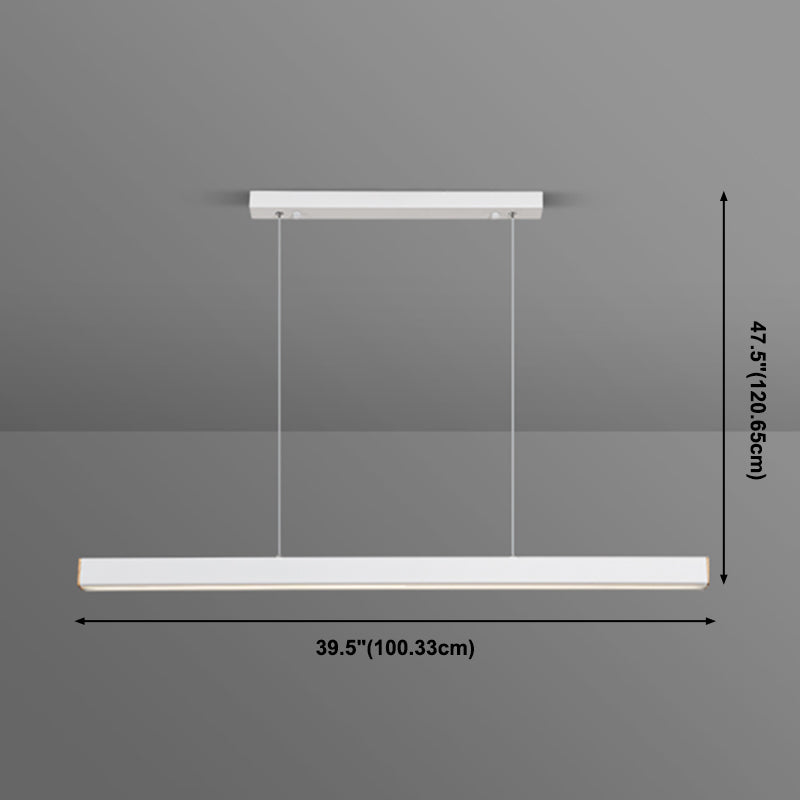 LED Island Lamp Nordic Modern Style Aluminum Dining Room Pendant Light