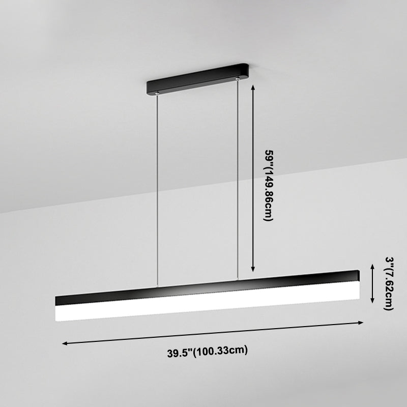 LED Island Lamp Fixture Nordic Modern Style Dining Room Office Pendant Light