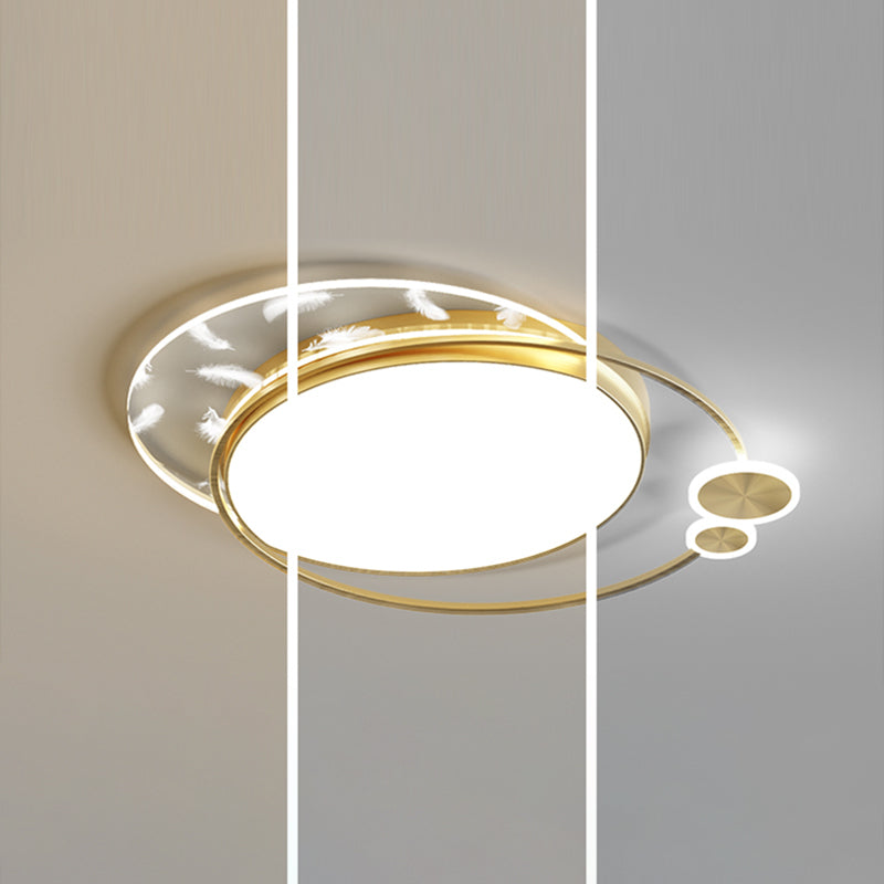 Moderne inbouwlamp ronde LED-plafondlamp voor woonkamer eetkamer