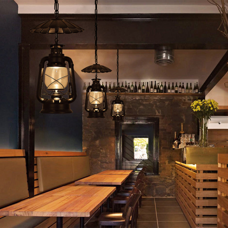 Nautical Style Kerosene Lamp Shaped 1 Head Hanging Light Metal Pendant Lamp