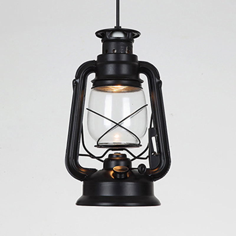 Nautical Style Kerosene Lamp Shaped 1 Head Hanging Light Metal Pendant Lamp
