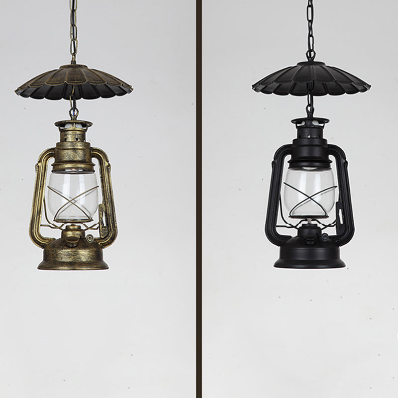 Nautical Style Kerosene Lamp Shaped 1 Head Hanging Light Metal Pendant Lamp