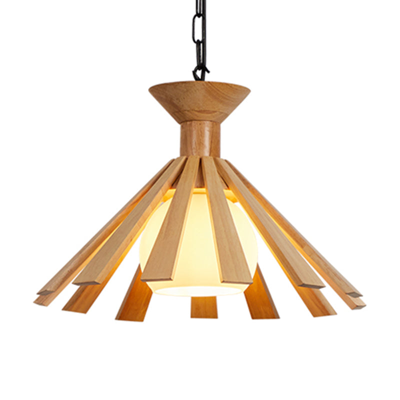 Moderne Holzanhänger Leuchten Leuchten minimalismus 1 Licht Esszimmer hängen Licht