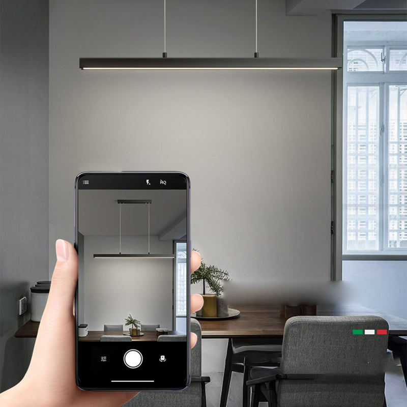 Modern Simple Style Island Lamp LED Aluminum Dining Room Pendant Light