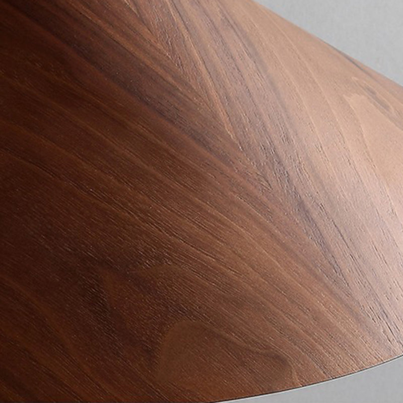 Moderne eenvoud 1 hoofd hangende licht houten kegel hanglamp voor eetkamer
