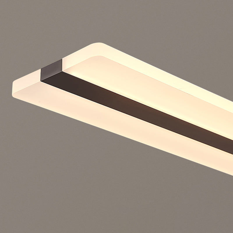 LED Simple Island Lamp Moderner Rechteck -Anhängerleuchte für Esszimmer