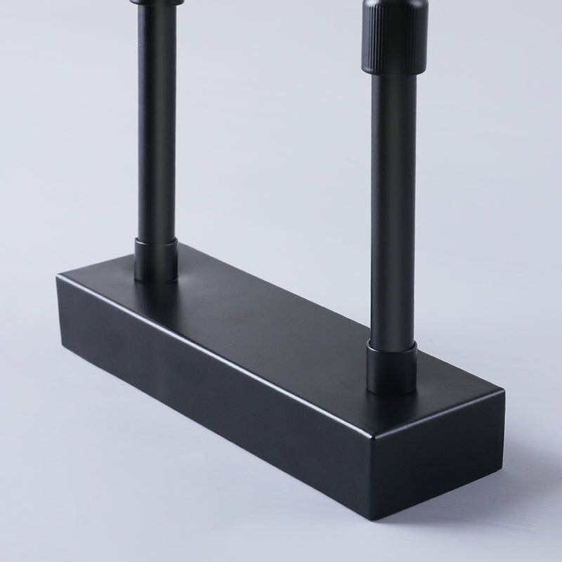 Lampada da parete dritta in metallo Nordic Specchio a led nero Luce per bagno