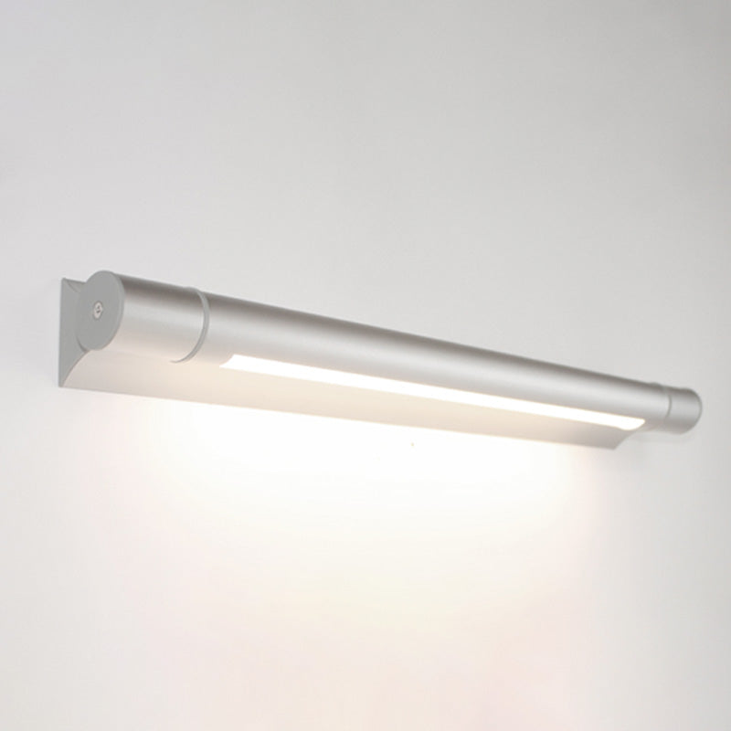 Modern Straight Mirror Light Waterproof Aluminum 1 Light Wall Sconce for Bathroom