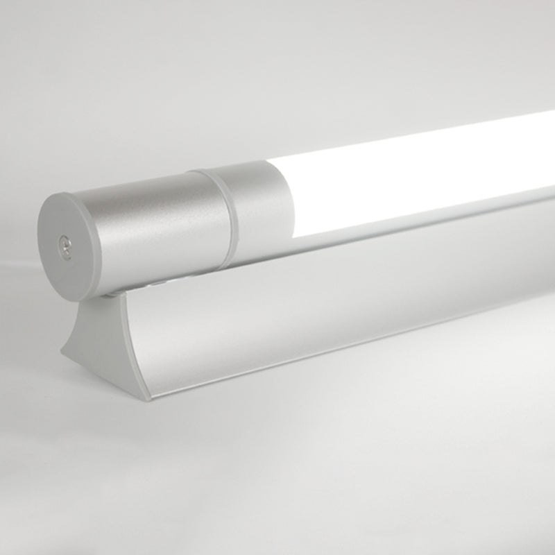 Modern Straight Mirror Light Waterproof Aluminum 1 Light Wall Sconce for Bathroom