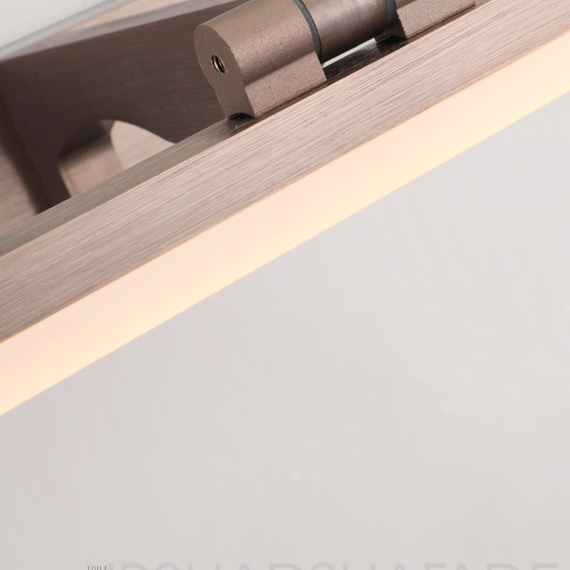 Simplicité Métal Miroir Straight Light Modern Aluminium 1 Applexion murale légère pour salle de bain