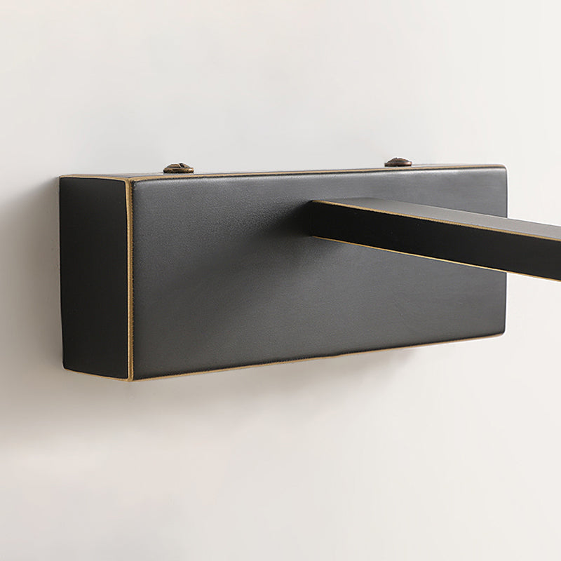 Brass Straight Mirror Light Modern Style Single Light Wall Lamp for Bathroom