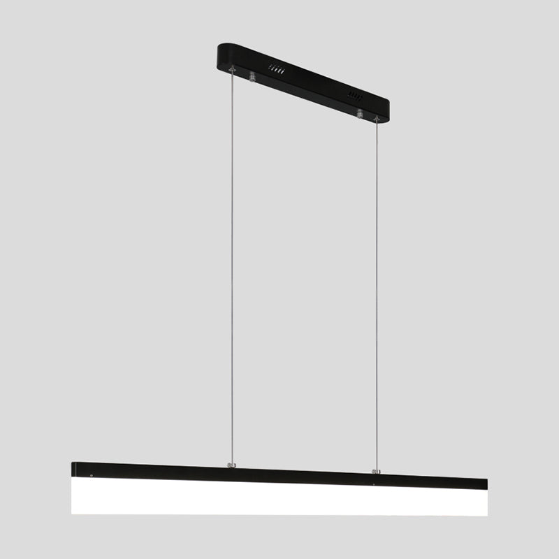 Paxage de lampe à île LED Nordic moderne Office Rectangle Pendant Light
