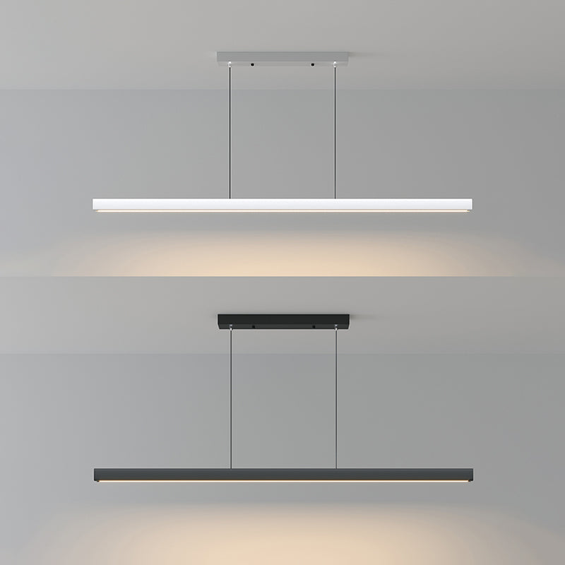 Nordic Simple Island Light armatuur rechthoek LED Dineruimte Hanglamp