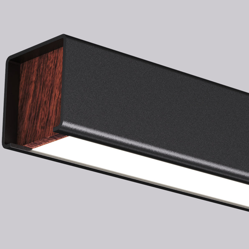 Nordic Simple Island Light armatuur rechthoek LED Dineruimte Hanglamp